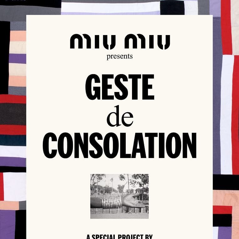 Official visual for Geste de Consolation, with a motif by Mary Lee Bendolph