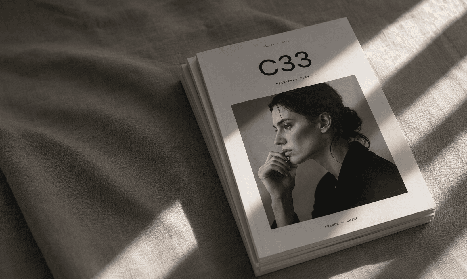 C33 创刊号封面摆拍